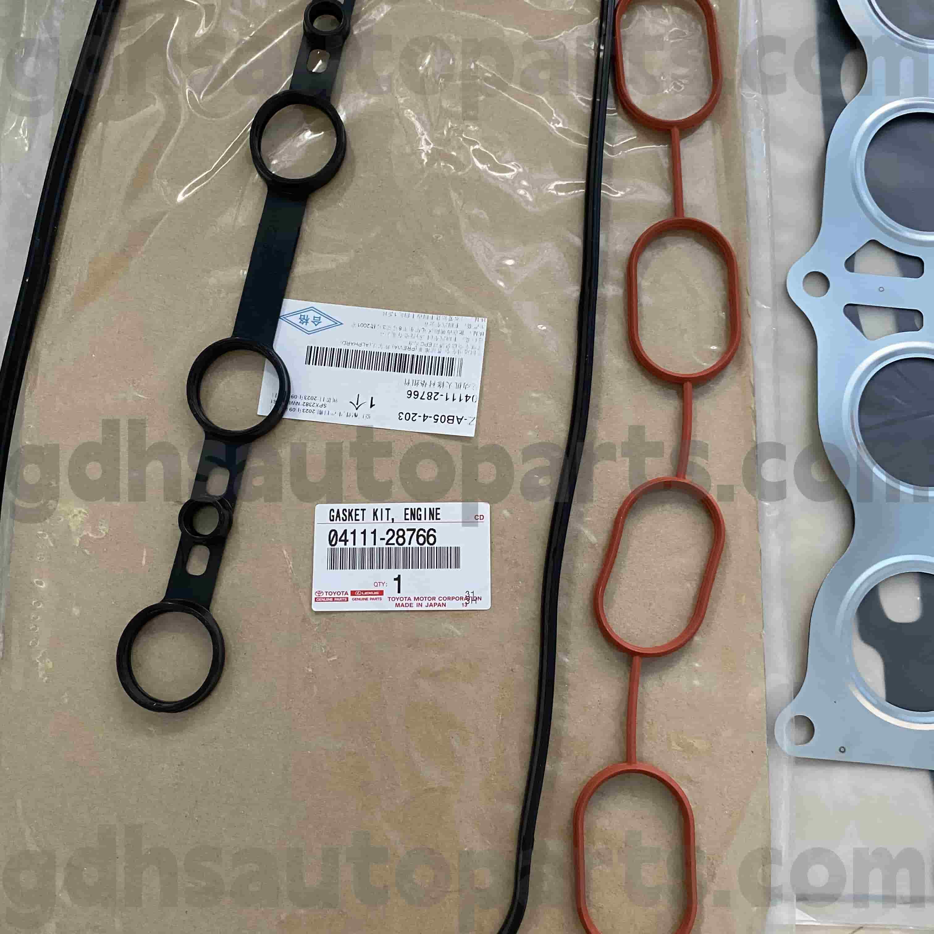04111-28766 Kit di revisione del motore delle parti autentiche Toyota per Previa, stima, alphard