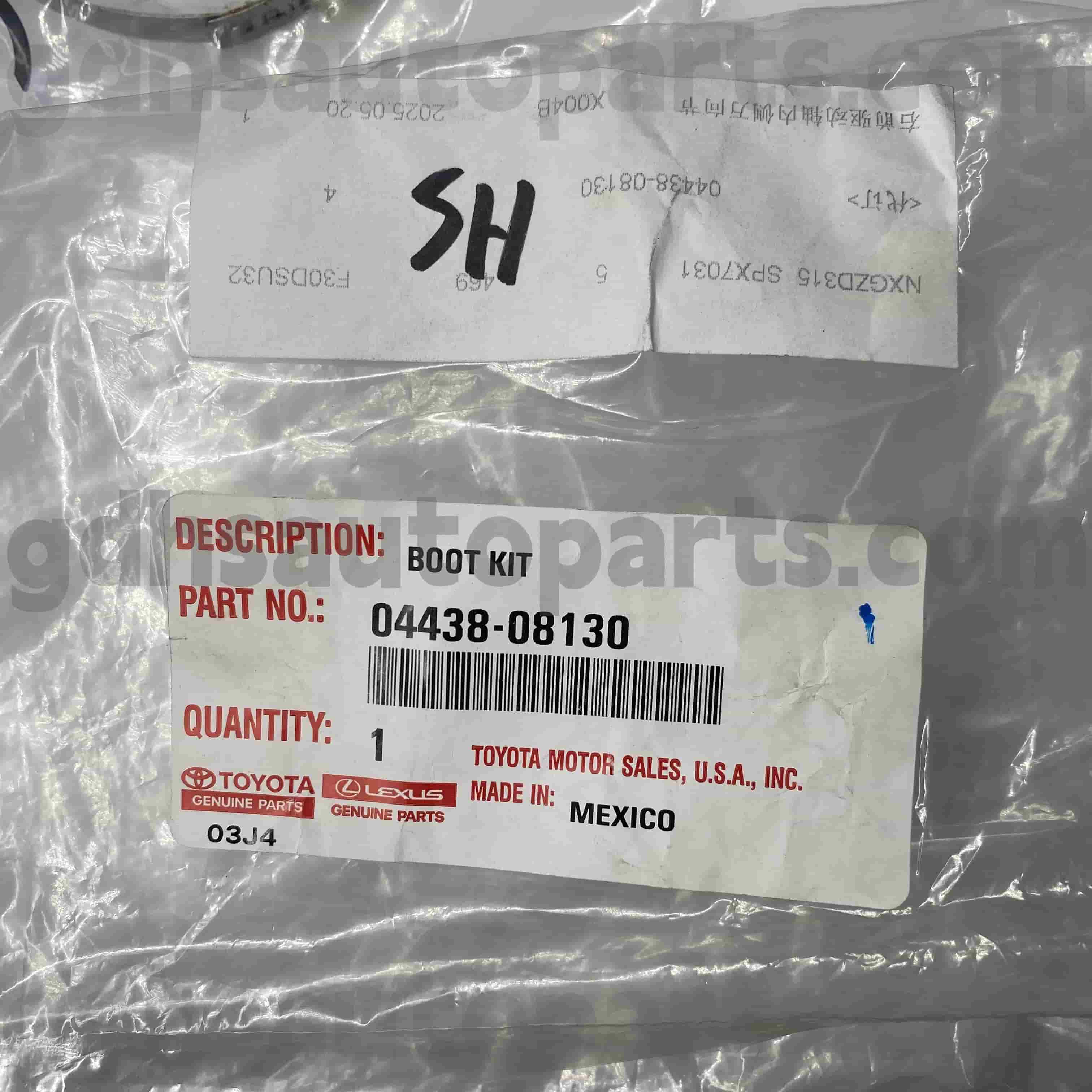 04428-08130 Toyota Parti autentiche CV Boot per il telaio n. GSV40/60 GSL3#