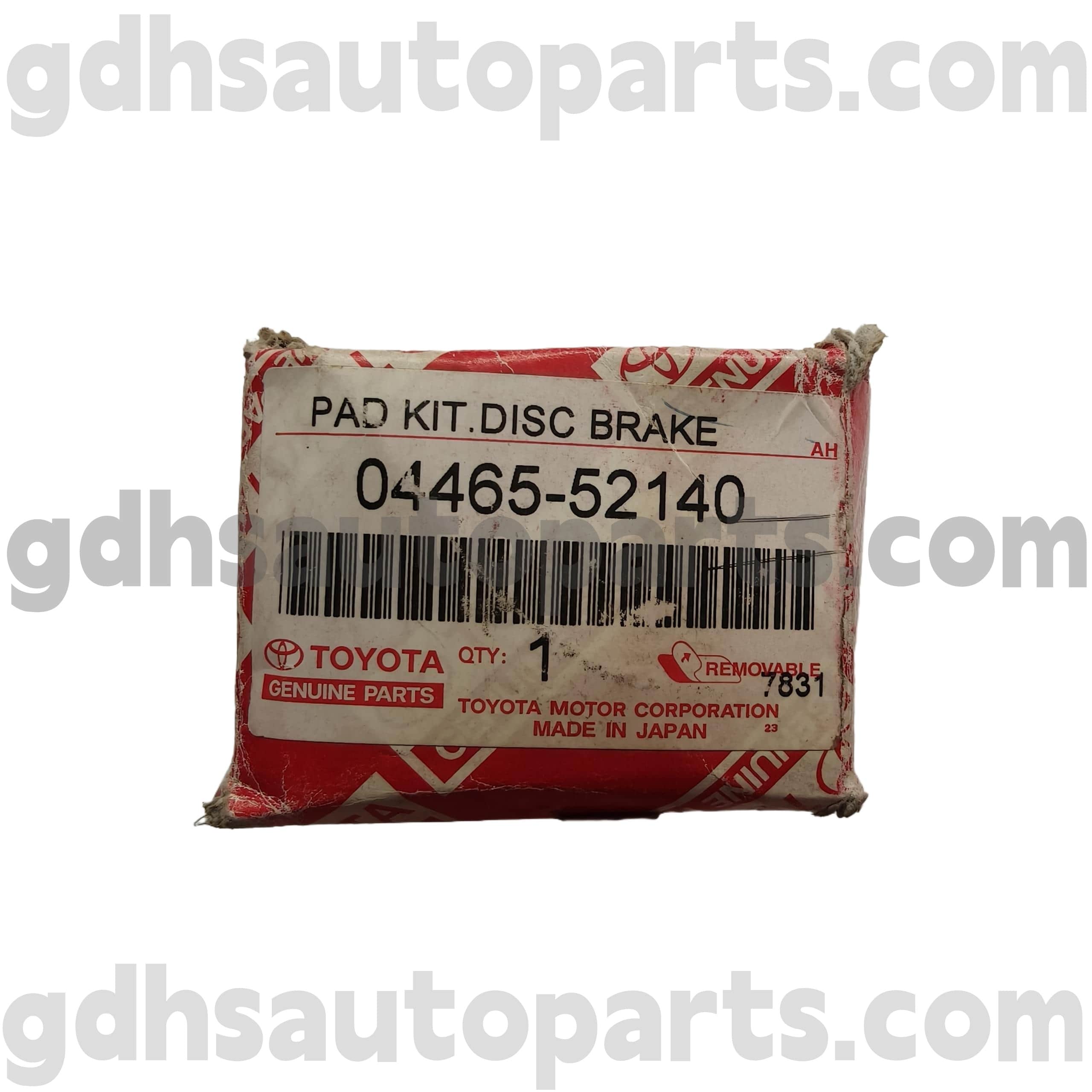 04456-52140 Toyota Parti autentiche Freni anteriori per il telaio n. Axp41 dlx