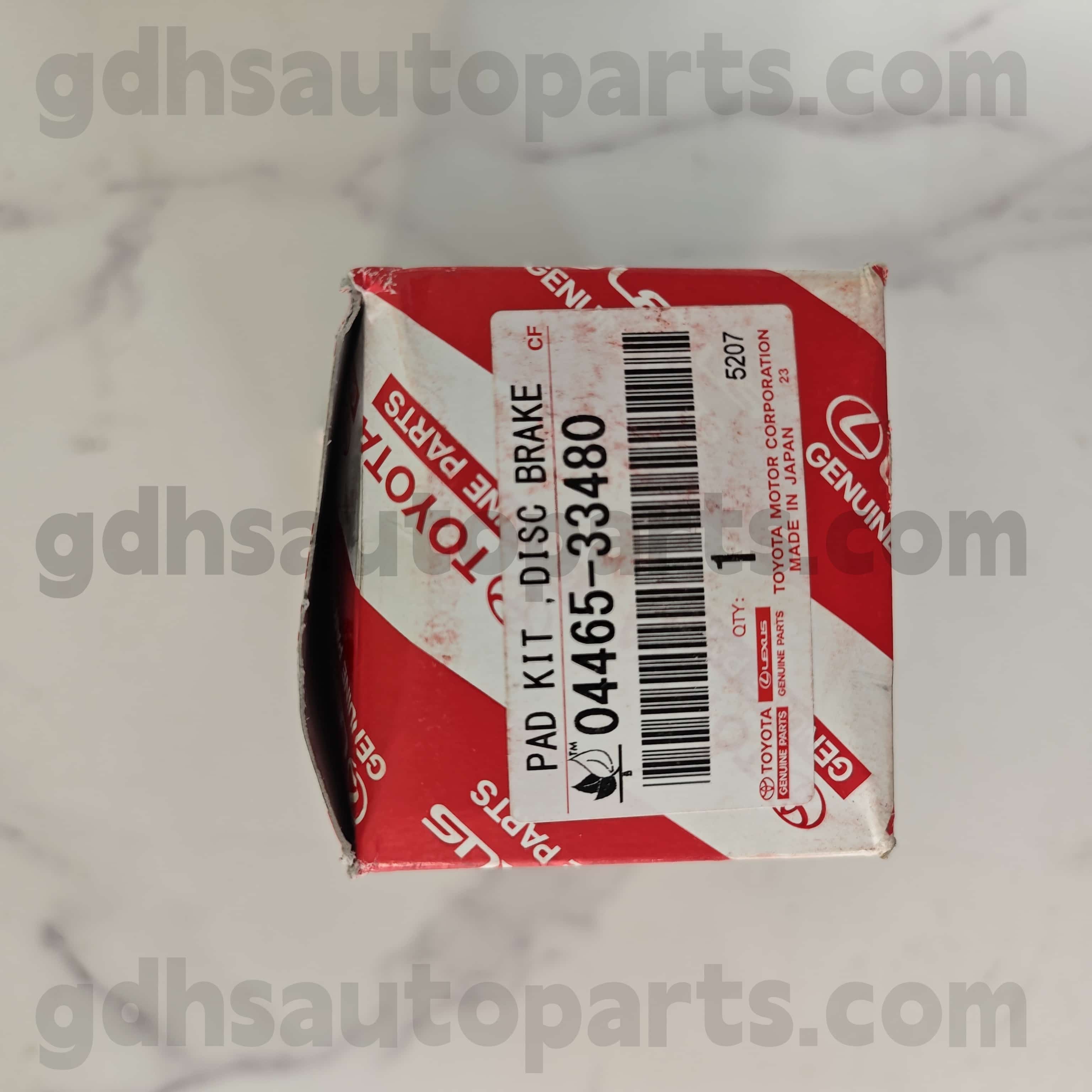 04465-33480 Toyota Parti autentiche Freni anteriori per Venza 、 Lexus UX300E 、 Harrier 、 Noah/Voxy 、 Lexus ES350/300H Chassis n. Axvh70