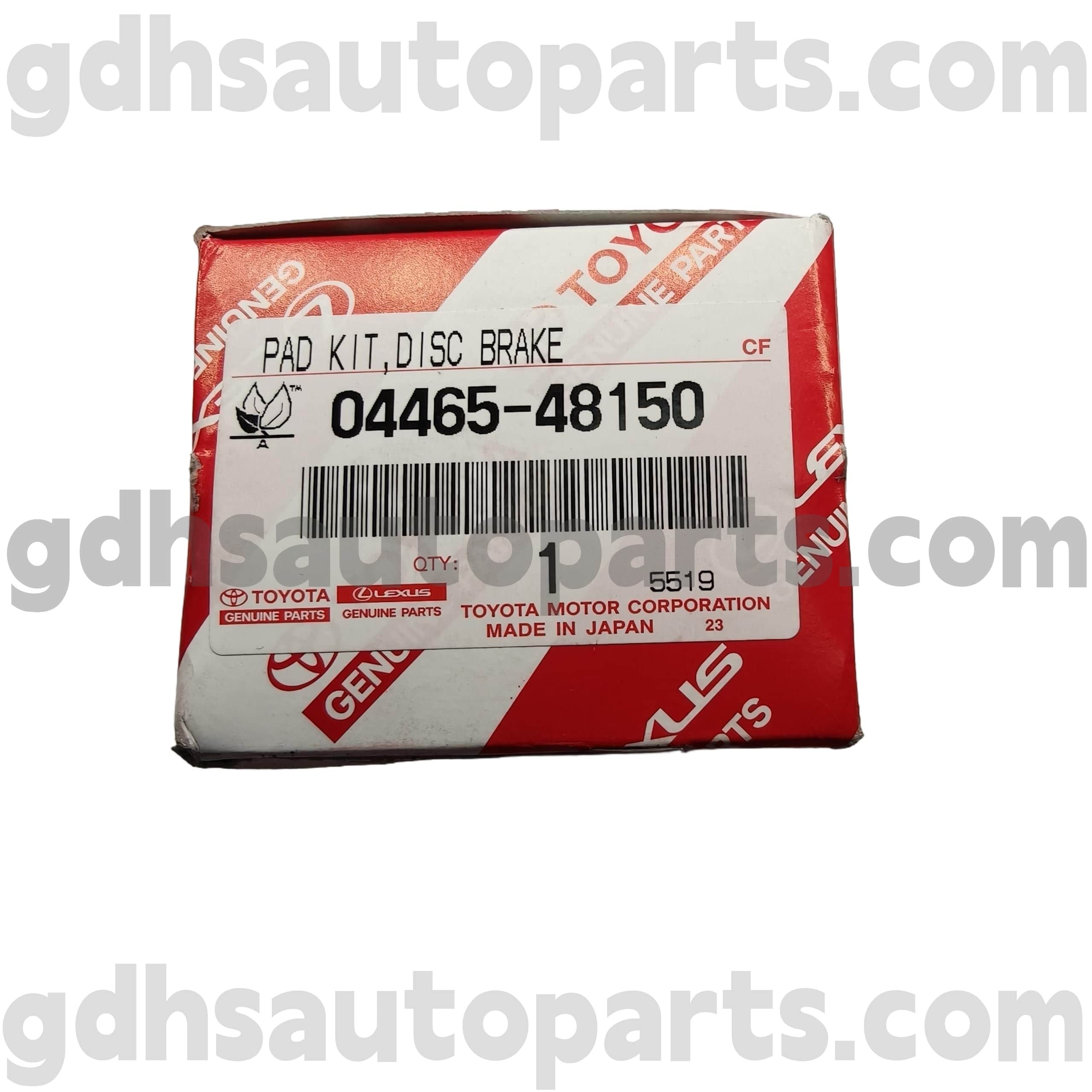 04465-48150 Toyota Parti autentiche Freni anteriori per Harrier/Hybrid, telaio alphard n. Ayh30