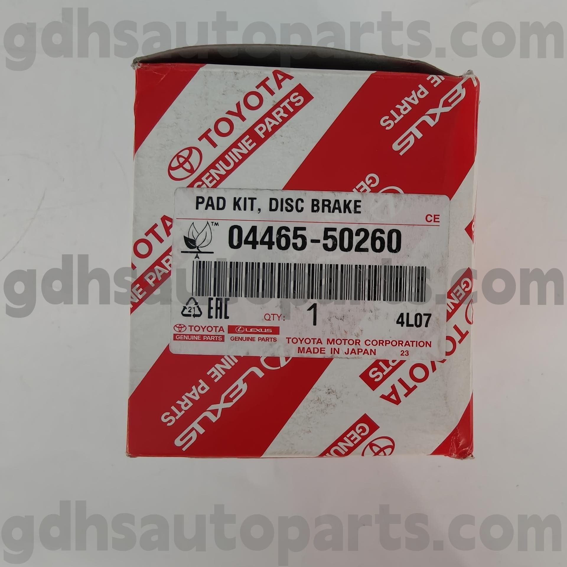04465-50260 TOYOTA PATTURE OGENUSE FRENDE PASSIONE PER LS460/460L, LS600H/600HL Chassis n. USF4# UVF4#