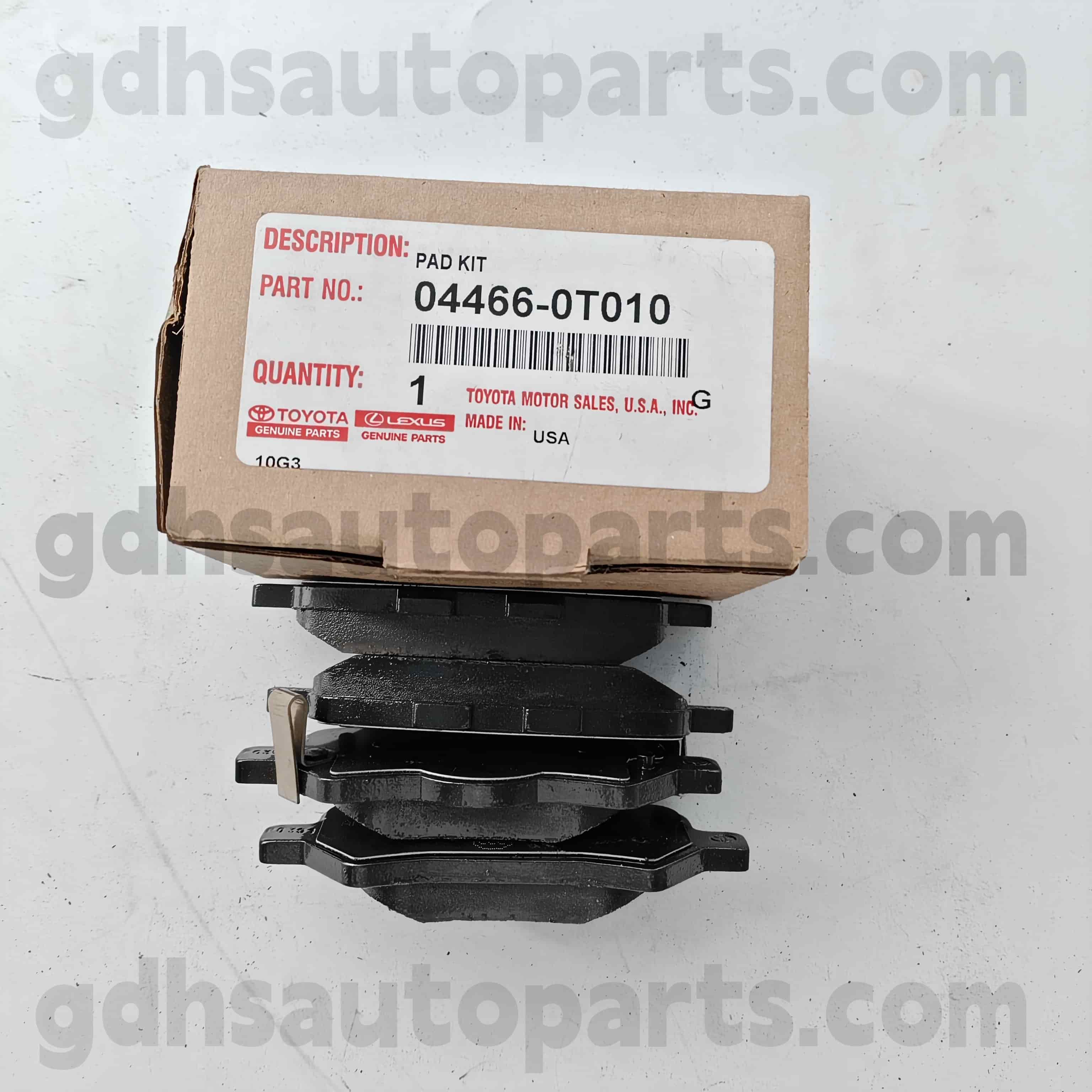 04466-0t010 Toyota Parti autentiche Freno posteriore per il telaio Venza n. AGV1#