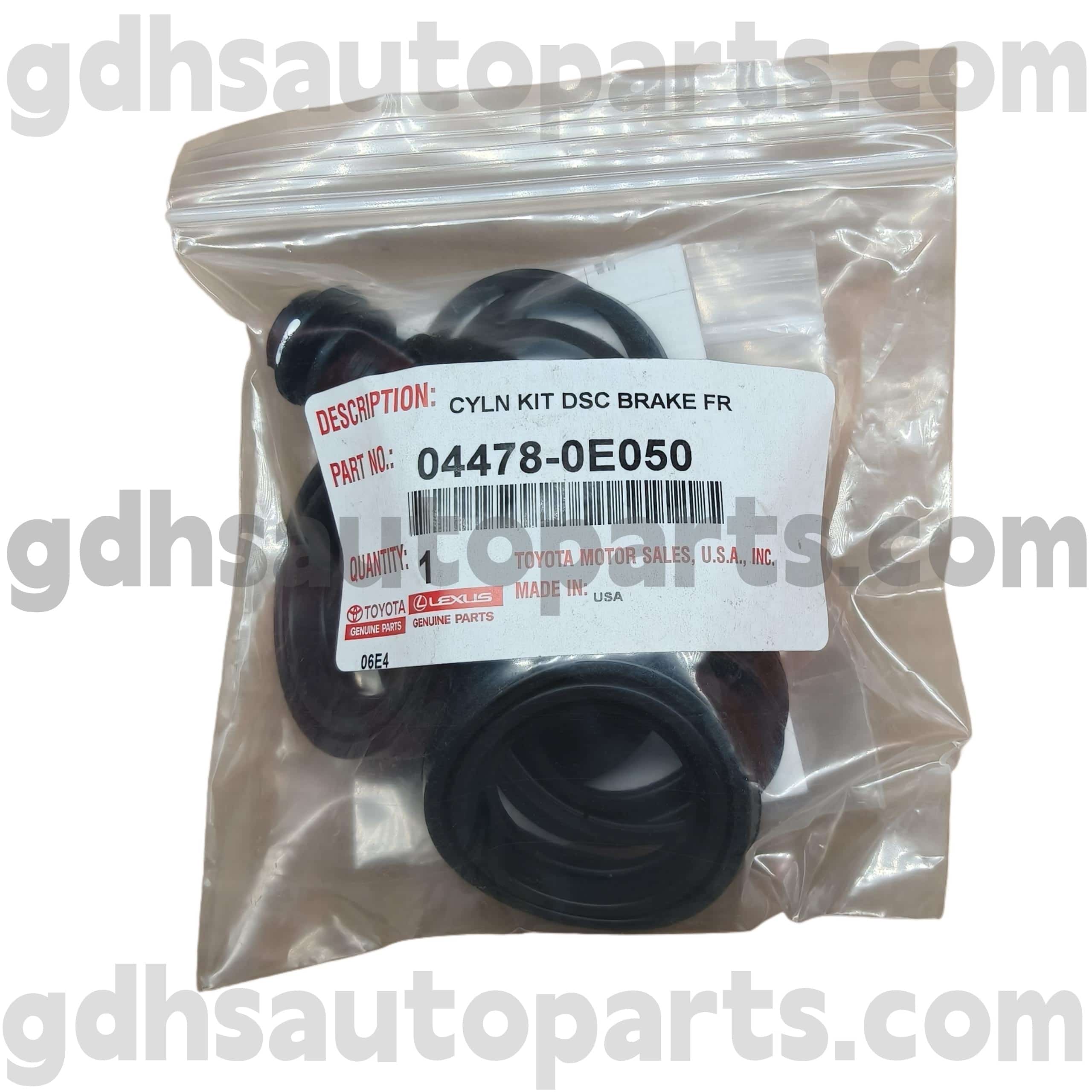 04478-0E050 Toyota Genuine Kit di riparazione del cilindro del freno anteriore per Sienna, Highlander (NAP) Chassis n. ASU50, GSU5#