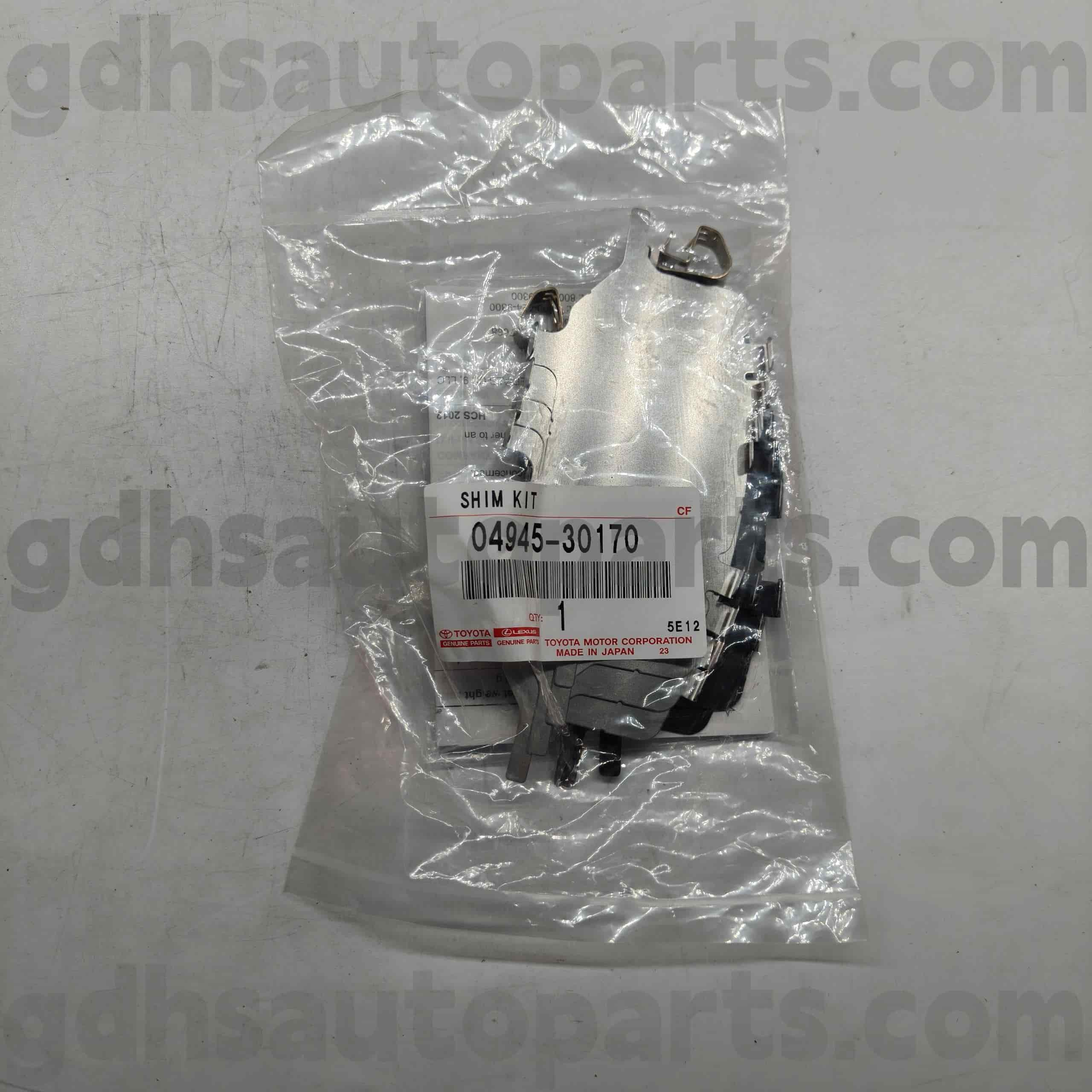04945-30170 TOYOTA PATTI SULLA FRENO SONO PASSIONI ARIGHI per la corona, Chassis di Mark X n. GRS182 20# GRX
