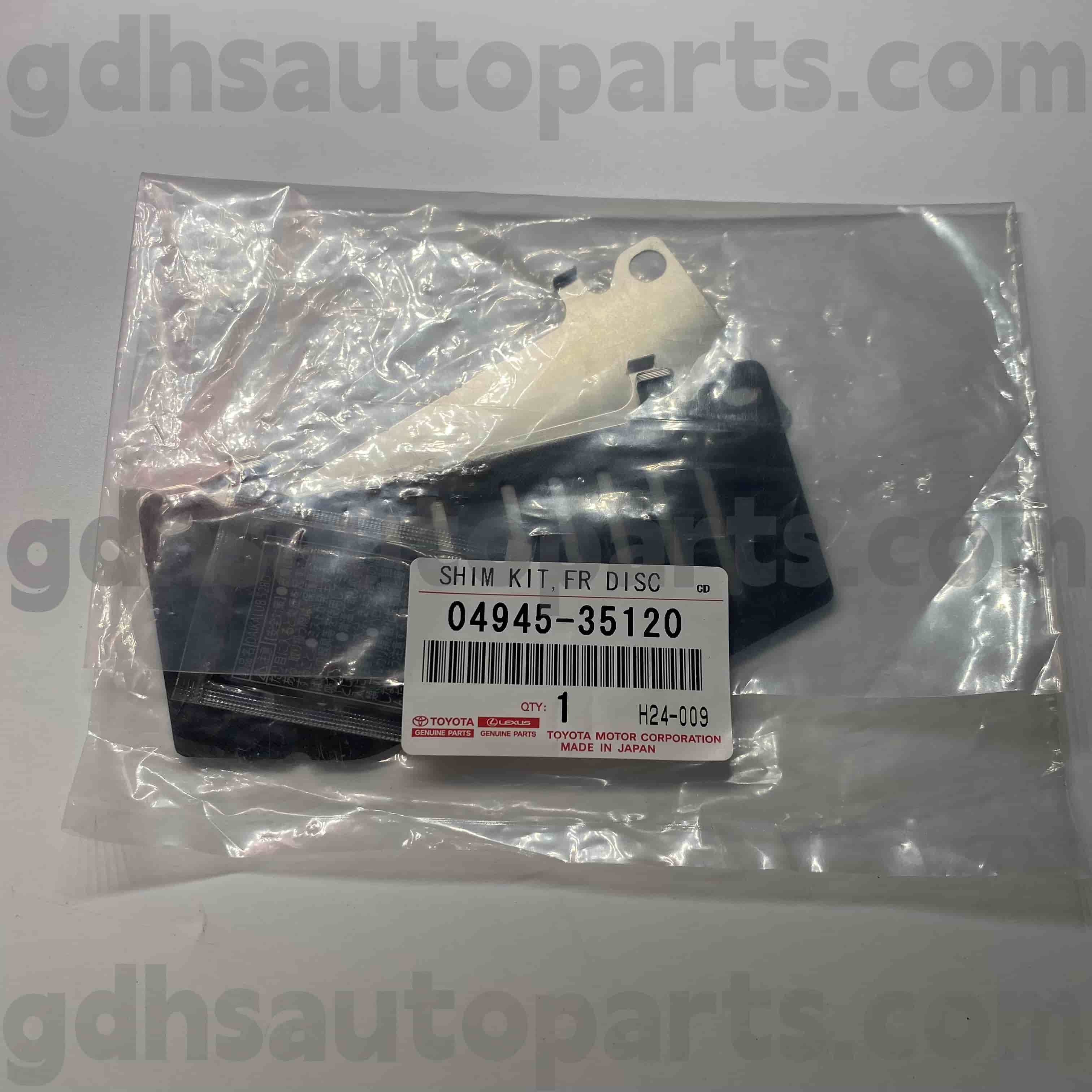 04945-35120 Toyota PATTI SULLA FRENO SONO PASSIONI PER Land Cruiser Prado, Fortuner, HiLux Chassis n. Trj120