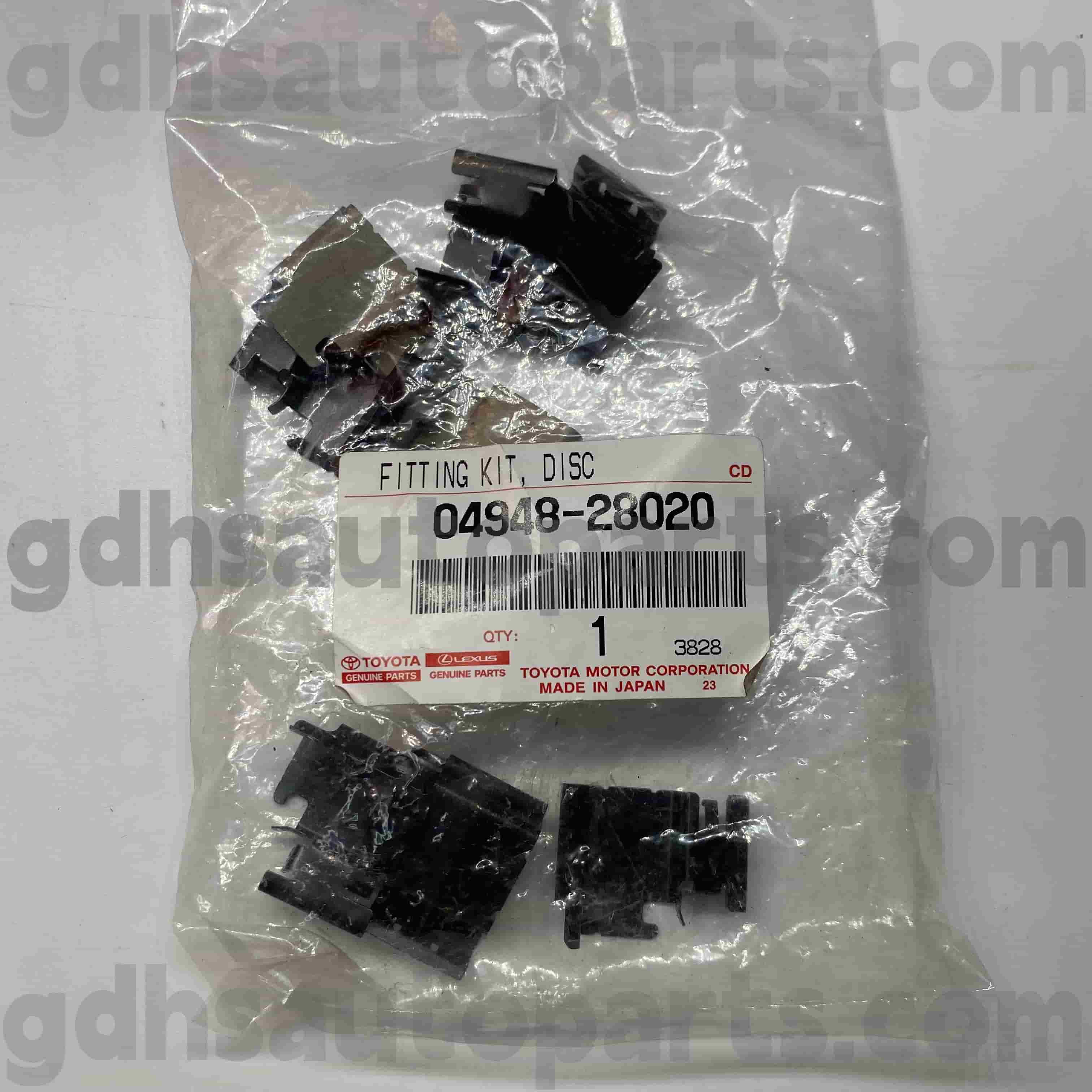 04948-28020 Toyota Kit di riparazione delle ricamiche di freni autentica per previa, alphard, previa, telaio di stima n. GGH20