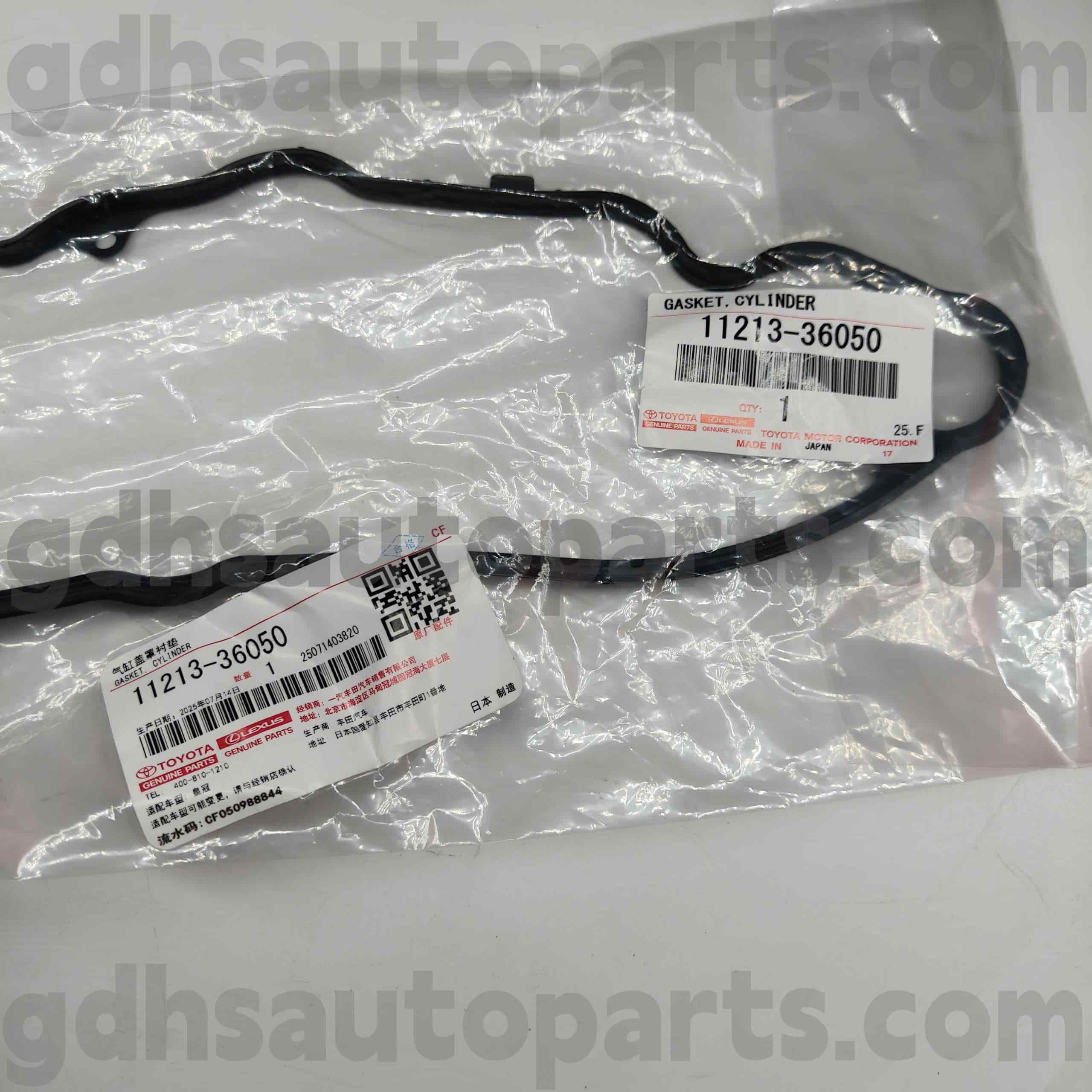 11213-36050 Guarnizione del coperchio della valvola dei ricambi originali Toyota per HARRIER/HYBRID, telaio LEXUS IS SERIES NO.ASU55