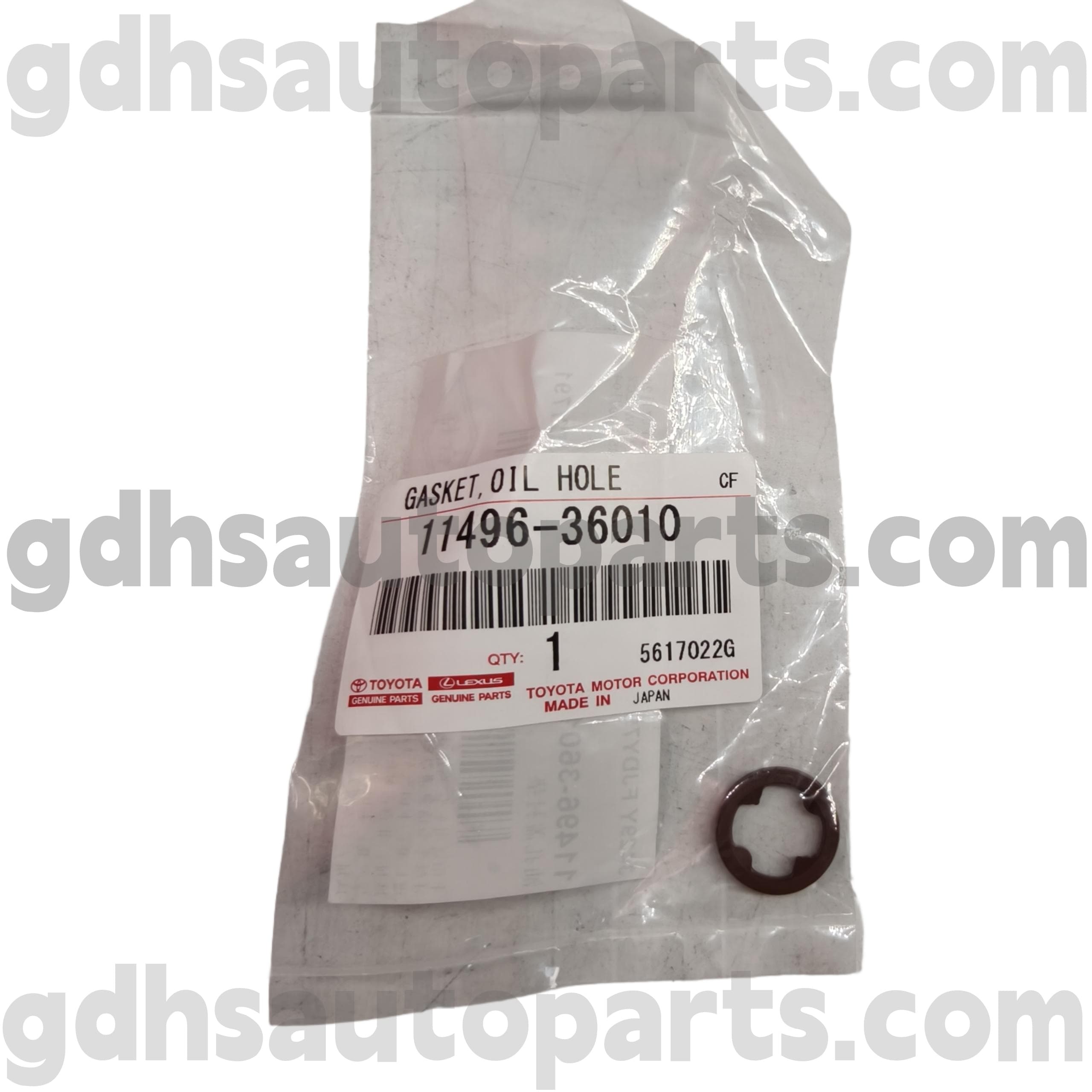11496-36010 Guarnizione coperchio distribuzione ricambi originali Toyota per telaio CAMRY, RAV4, ALPHARD NO.3URFE URJ201