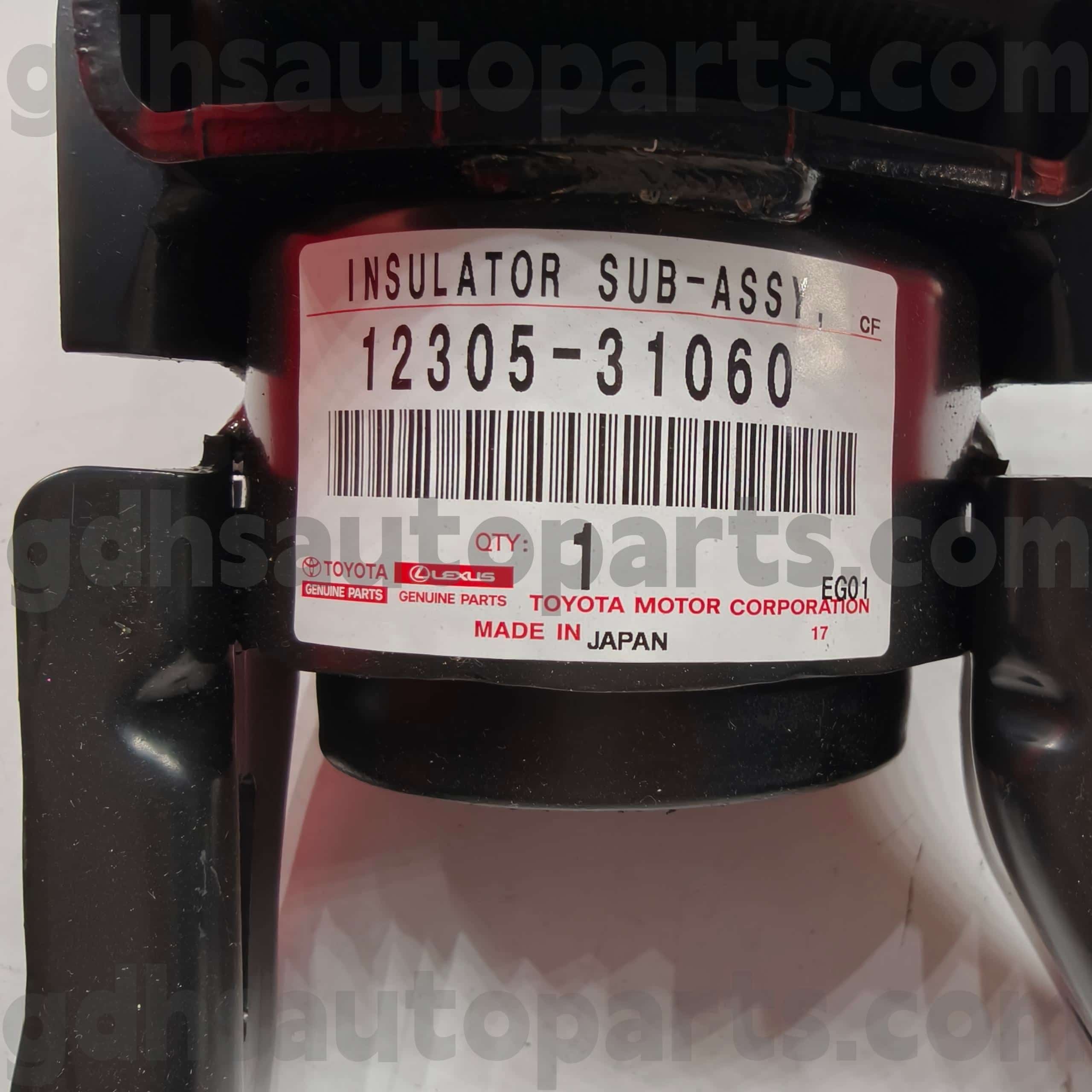 12305-31060 Supporto motore destro per ricambi originali Toyota per ALPHARD, telaio LEXUS LM350/LM300H NO.GGH30