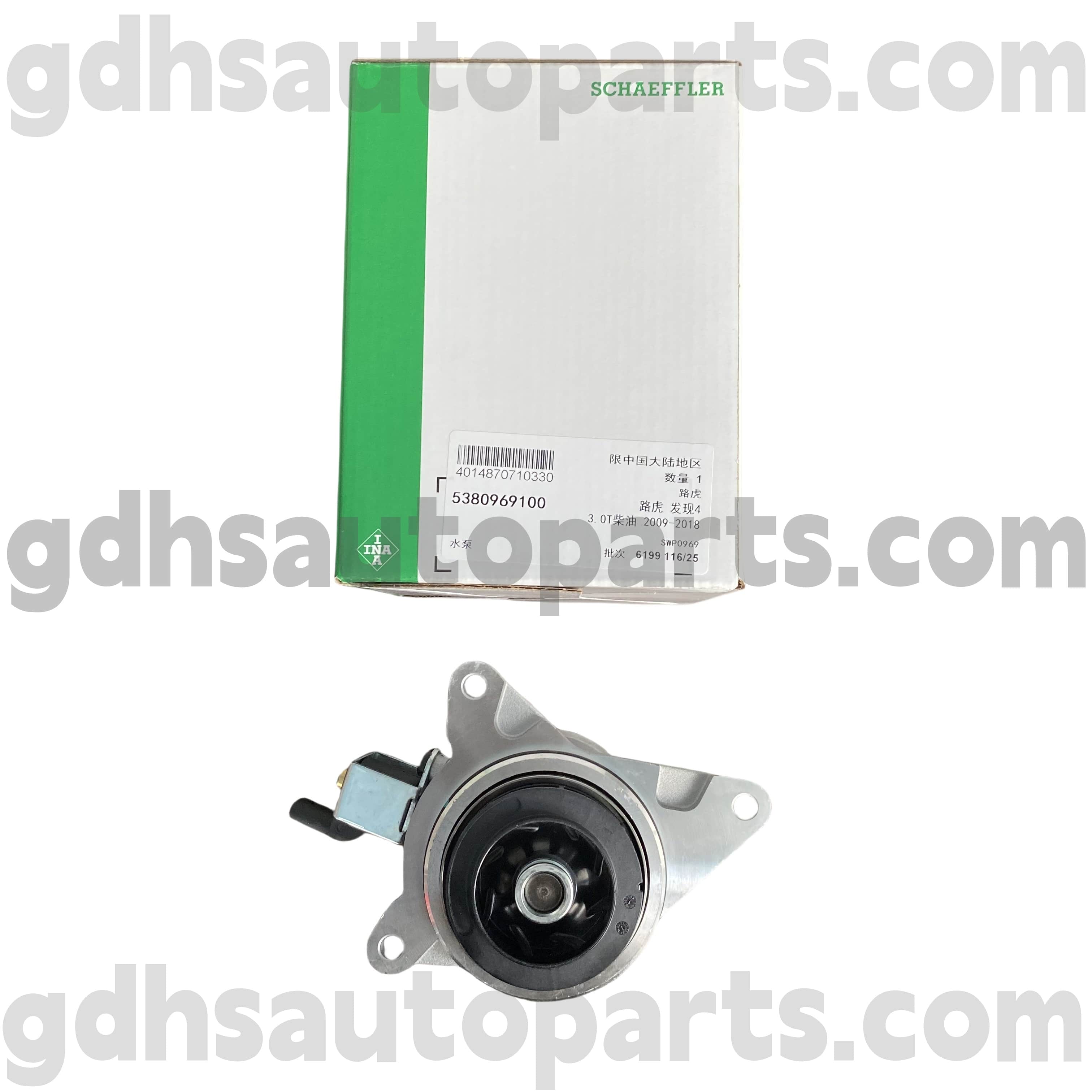 5380969100 SCHAEFFLER INA pompa dell'acqua per Range Rover, Range Rover Sport, Land Rover Discovery 4, Range Rover Velar OE No.lr089625