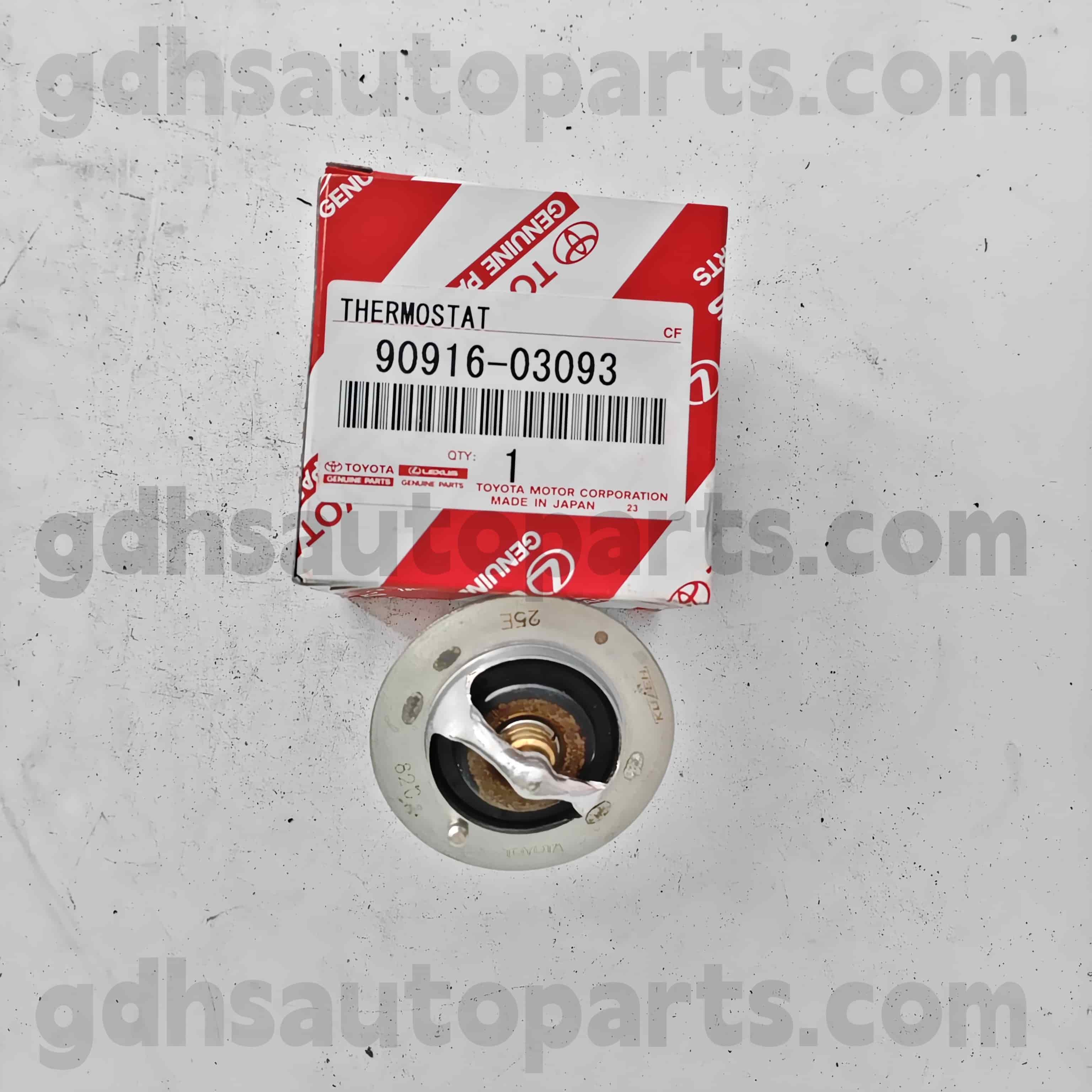 90916-03118 Termostato di parti autentiche Toyota per HiLux 、 Land Cruiser Prado 、 Fortuner 、 Telaio sottobicchiere n. 1kdftv..kdj120