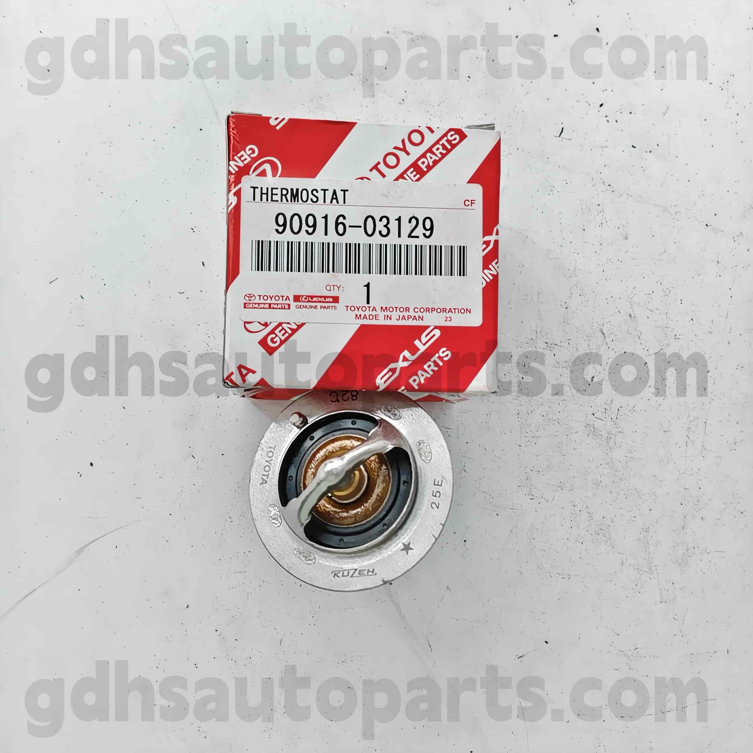 90916-03129 Termostato di parti autentiche Toyota per Camry 、 Lexus ES2 ##/350/300H 、 Corolla Sed 、 Hilux 、 RAV4 Chassis n. 2azfe..acu2#