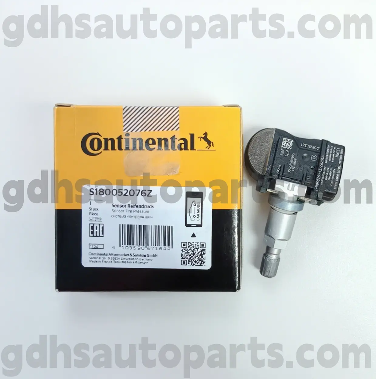 S180052076Z Sensore di monitoraggio della pressione delle gomme continentali per Range Rover, Range Rover Sport, Land Rover Discovery 4, Range Rover Velare OE NO. LR070840